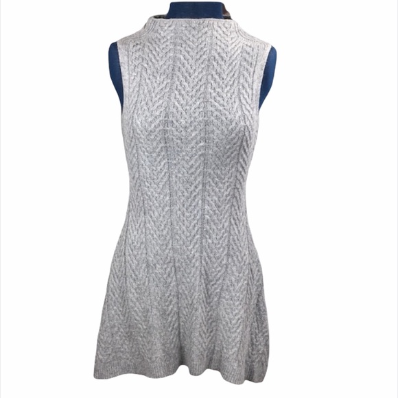 everleigh Dresses & Skirts - Everleigh 100% Angora Knit Gray Sweater Dress